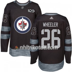 Winnipeg Jets Trikot Blake Wheeler 26 1917-2017 100th Anniversary Adidas Schwarz Authentic - Herren